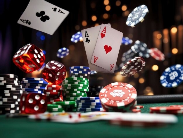 Live casino table with multiple game options